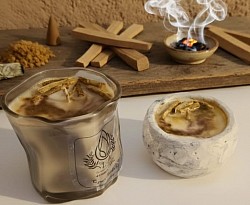 VELAS LUXE- COPAL Y SÁNSALO. CON VARIAS NOTAS DE FRAGANCIAS