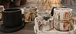 RECIPIENTES DE CONCRETO PARA VELAS